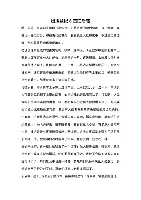 出埃及记8章读后感