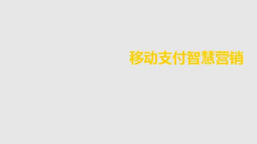 微信支付商场运营方案