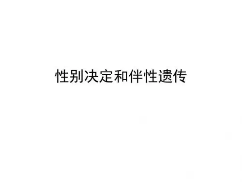 高二生物性别决定和伴性遗传3(201909)