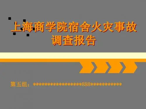 上海商学院火灾案例分析报告
