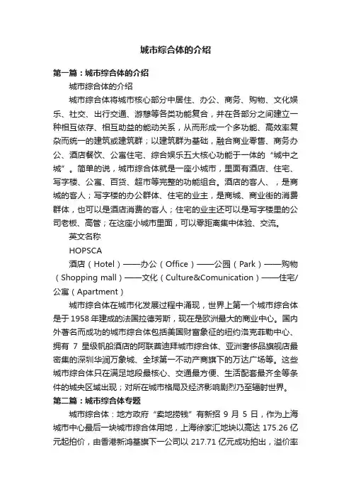城市综合体的介绍