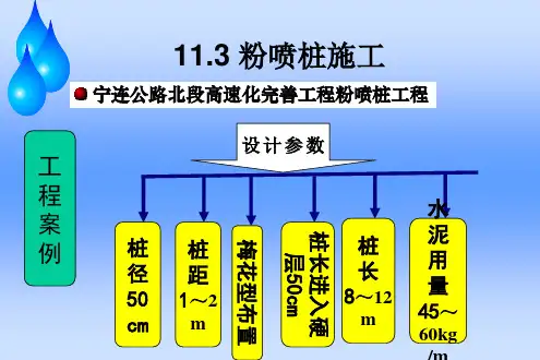 粉喷桩施工专题知识讲座