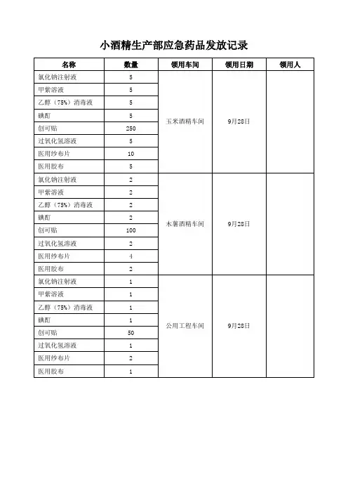 药品发放记录(1)