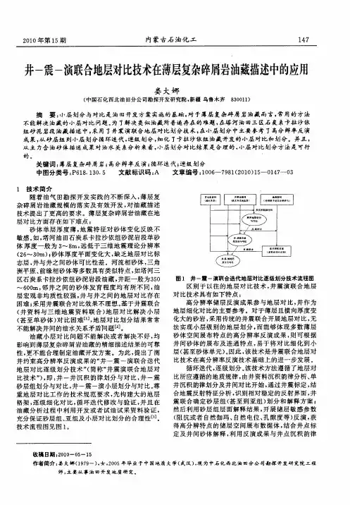 井-震-演联合地层对比技术在薄层复杂碎屑岩油藏描述中的应用