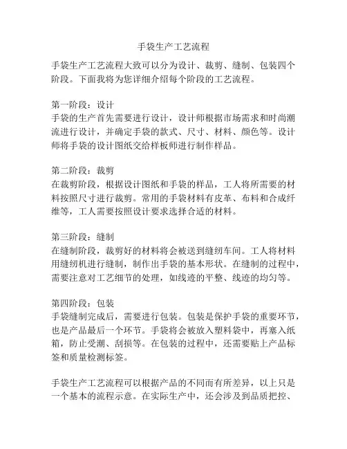 手袋生产工艺流程