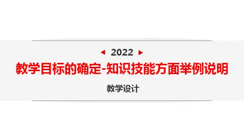 知识技能方面举例说明