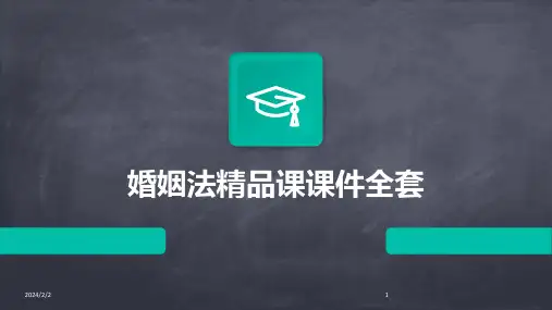 2024年度婚姻法精品课课件全套