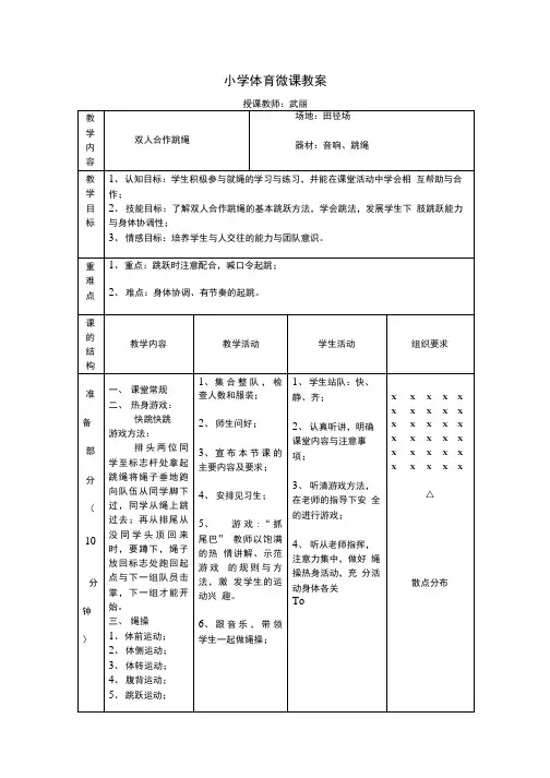 双人合作跳绳教案.doc