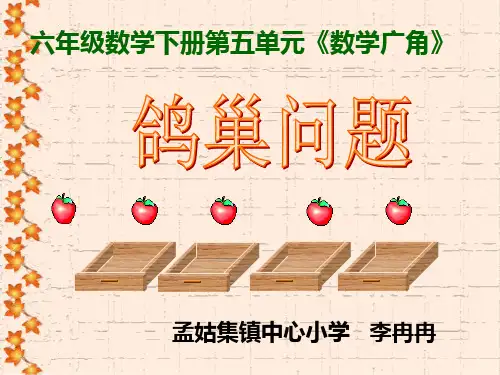 抽屉原理PPT课件