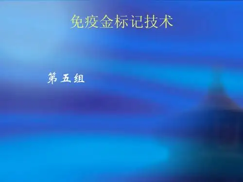 免疫金技术