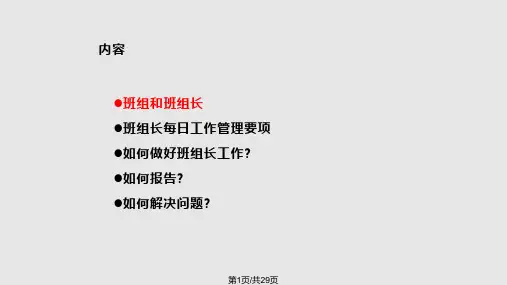 企业车间班组长培训PPT课件