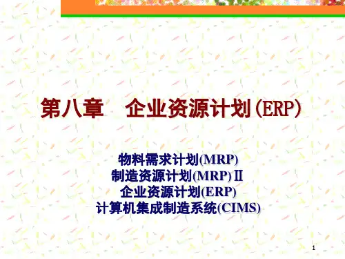 企业资源计划ppt课件