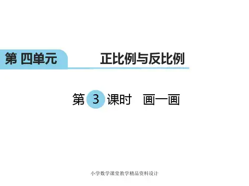 北师大版小学六年级下册数学教学课件-第四单元    正比例与反比例-第3课时 画一画