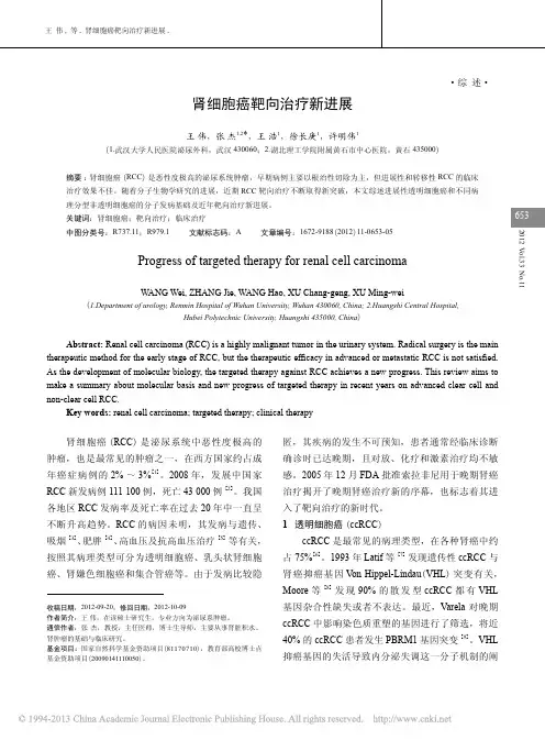 肾细胞癌靶向治疗新进展