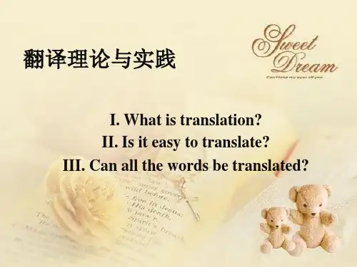 翻译理论与实践
