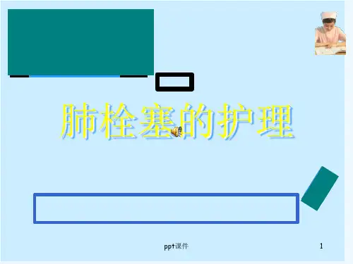 肺栓塞的护理  ppt课件