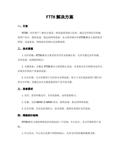 FTTH解决方案