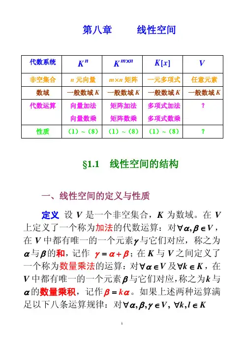 丘维声版 高等代数详解 PPT 第八章1