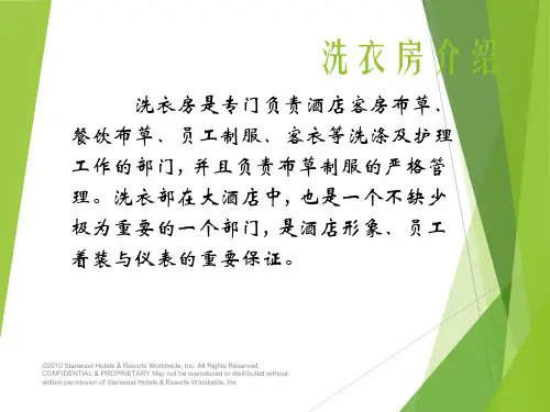 洗衣房概述简介ppt