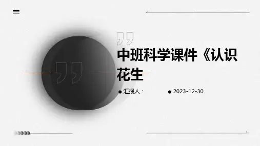 中班科学课件《认识花生
