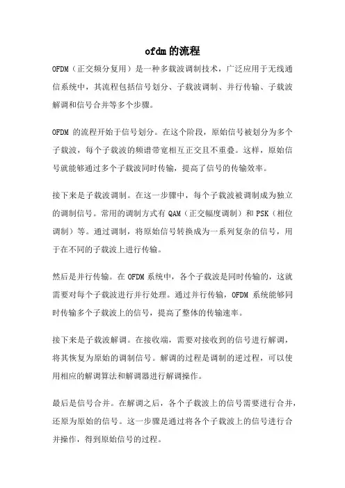 ofdm的流程