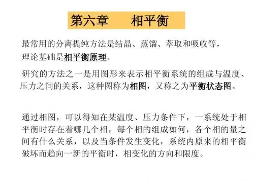 第六章 相平衡(1)