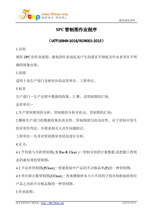 SPC管制图作业程序(含表格)