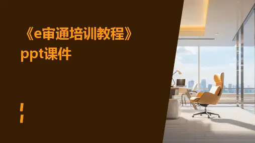 《e审通培训教程》课件