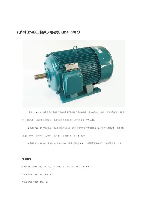 Y型电动机及其参数