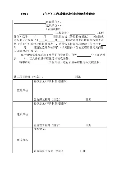 湖南省建筑工程施工质量标准化达标评分(实用版)