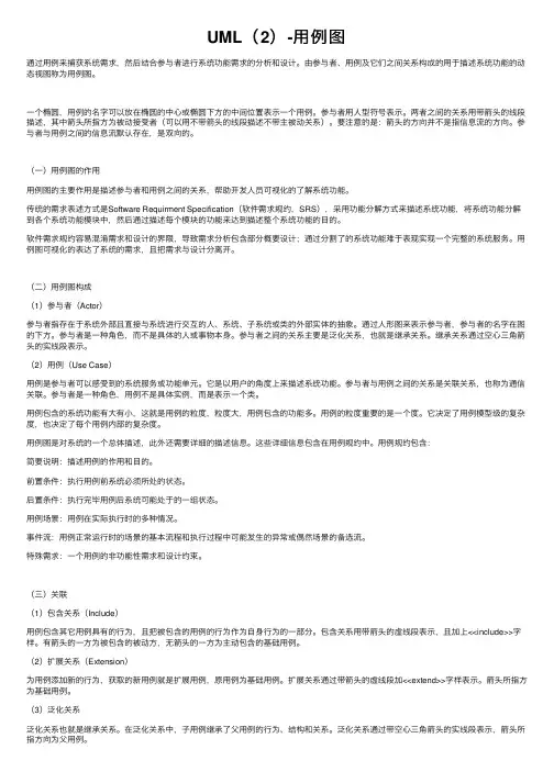 UML（2）-用例图