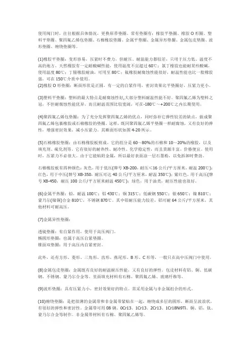 垫圈材料