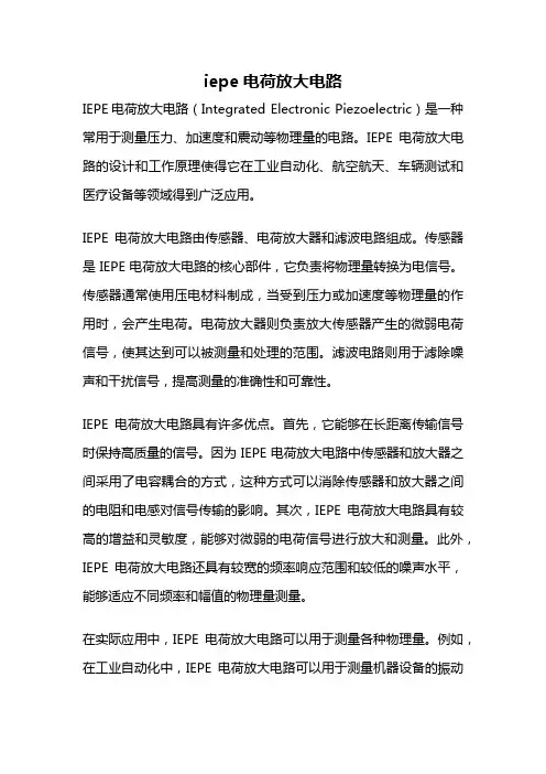 iepe电荷放大电路