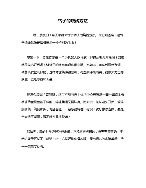 转子的绕线方法