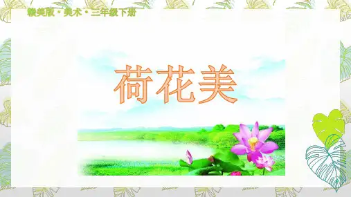 《荷花美》赣美版（江西版）小学三年级下册美术（第六册）教学课件 (5)