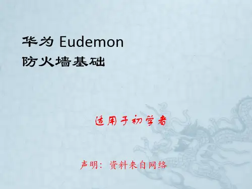华为Eudemon防火墙基础概念、技术、工作模式