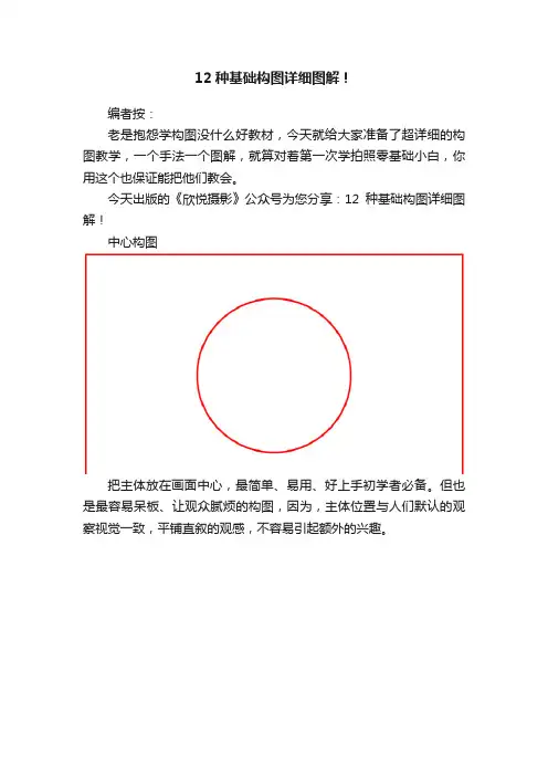 12种基础构图详细图解！