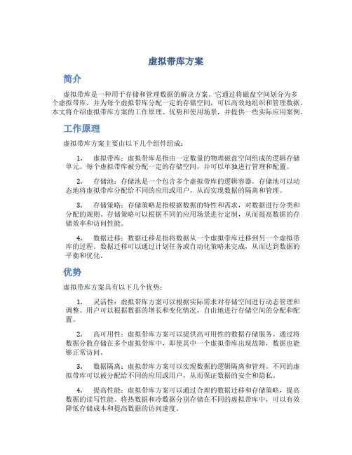 虚拟带库方案