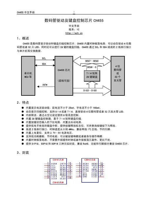 CH455 资料