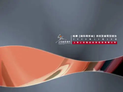 策划方案-国际商贸城商业项目发展策划报告(PPT289页)