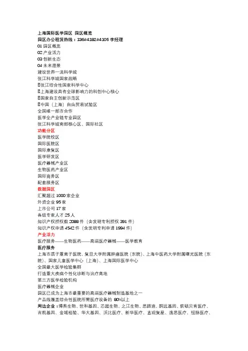 医谷——上海国际医学园区