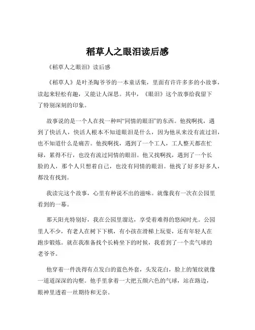 稻草人之眼泪读后感