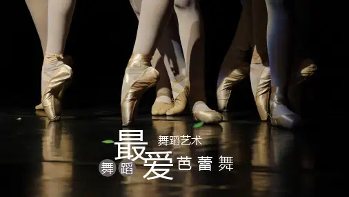 精美芭蕾舞舞蹈艺术教育培训动态PPT模板课件