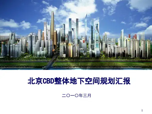 北京-CBD地下空间规划总结PPT优秀课件