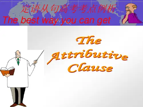定语从句讲解PPT图表ppt课件