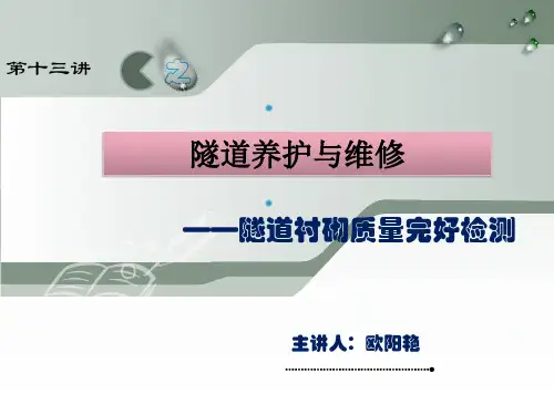 13.2.隧道衬砌质量完好检测.