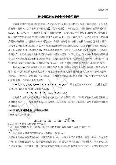 硅烷偶联剂反应机理