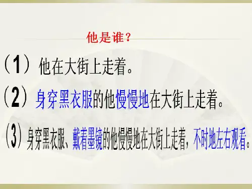作文升格指导—细节描写