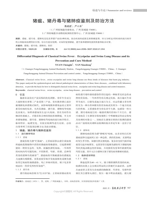 219326124_猪瘟、猪丹毒与猪肺疫鉴别及防治方法