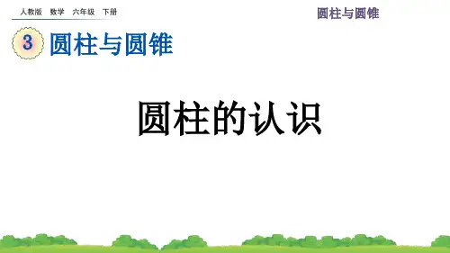 人教版六年级下册数学《圆柱的认识》课件ppt